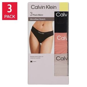 Calvin Klein Women’s Bikini, 3-pack